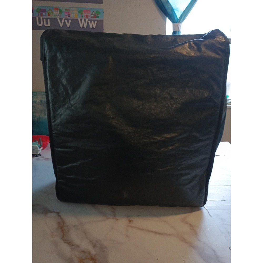 Saw Textiles Black Carrying Bag Faux Leather - Picture 4 of 12